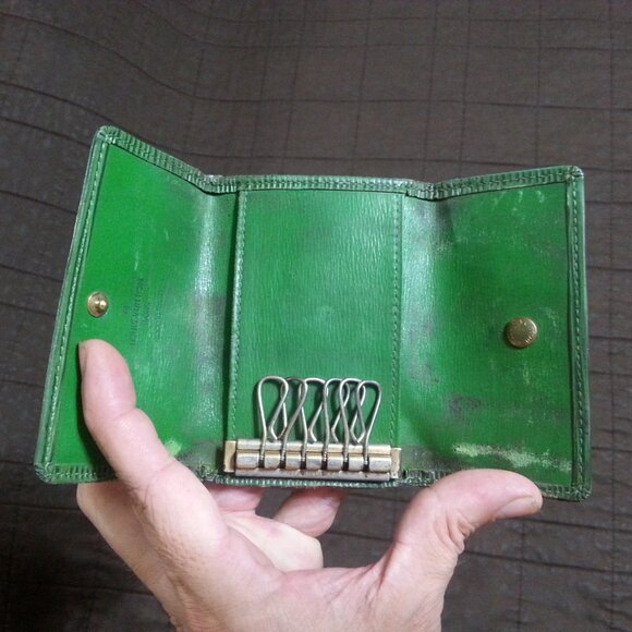 Vintage LV Louis Vuitton Epi Leather Green Key Holder Case Unisex Women's Men's - Picture 4 of 16